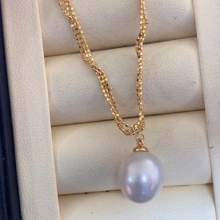 颈饰银S925镶嵌海水珍珠