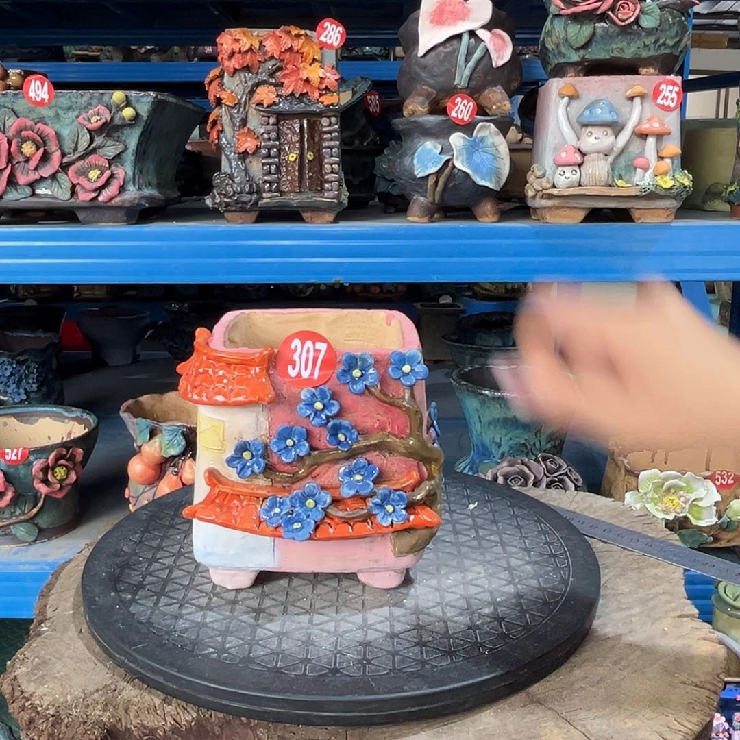 307 号陶然花器手工花盆