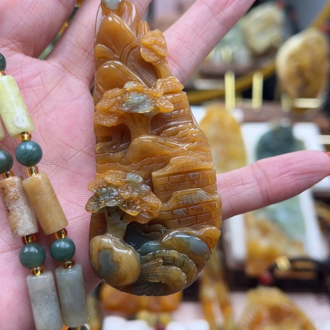 未镶嵌岫玉挂件挂件