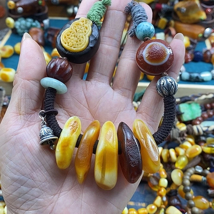 蜜蜡未镶嵌项链项链