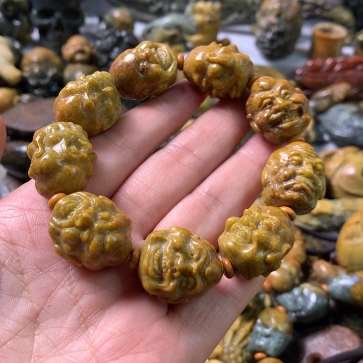 未镶嵌岫岩河磨玉（透闪石质玉）笔搁