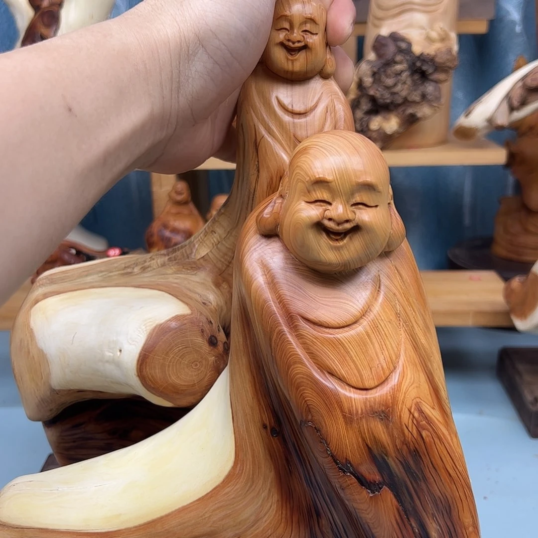 木阿*柏木摆件手把件