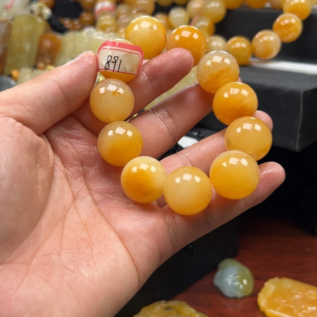石英质玉（黄龙玉）未镶嵌多样性发货，发其一