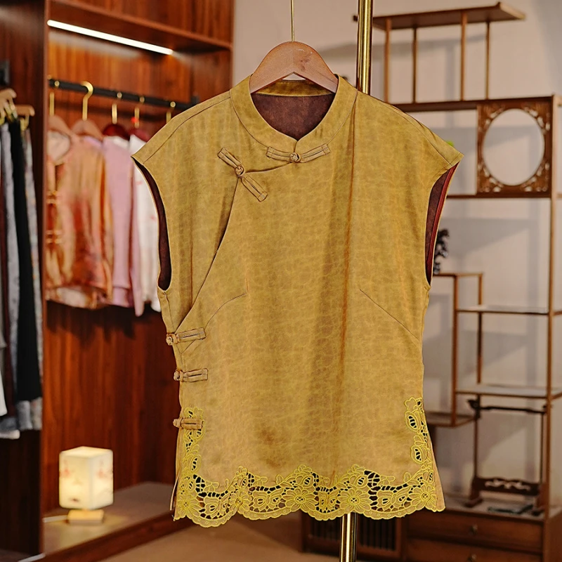 《碧波柔-马甲》马甲春季复古文艺高定原创新中式国风女款