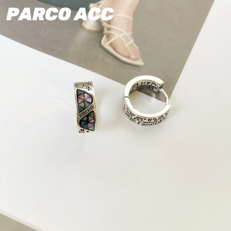 925银耳饰 B518 万花涂鸦小耳扣