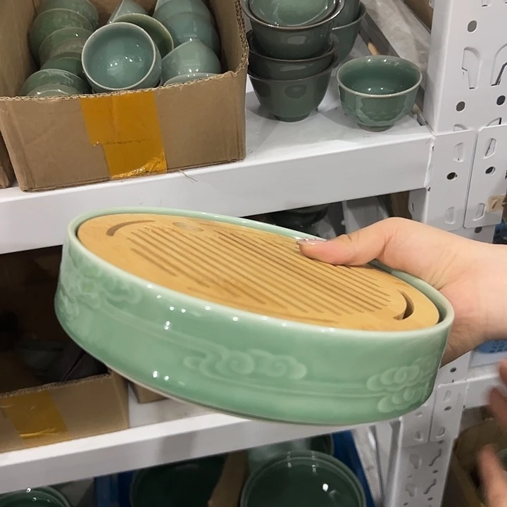 龙泉云间青瓷小米茶器