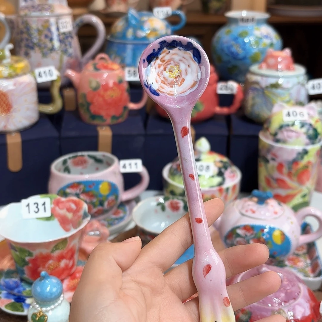 景德镇手绘高温釉下彩陶瓷茶具