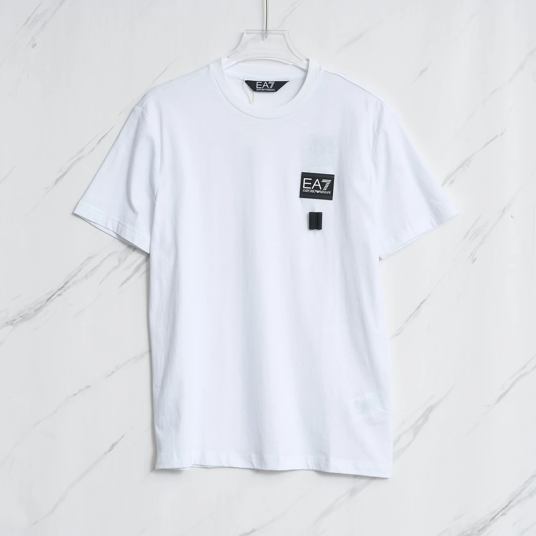 EA7男士徽标纯色T恤/AMBU00625