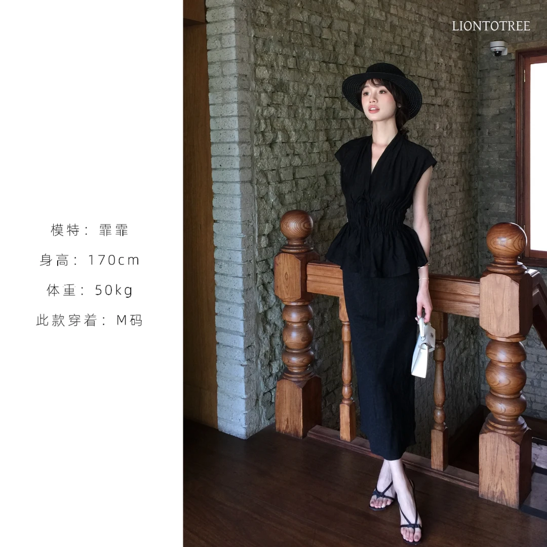 【Liontotree奶兔锤】【赫本】优雅暗纹上衣/裙子  F379/F378