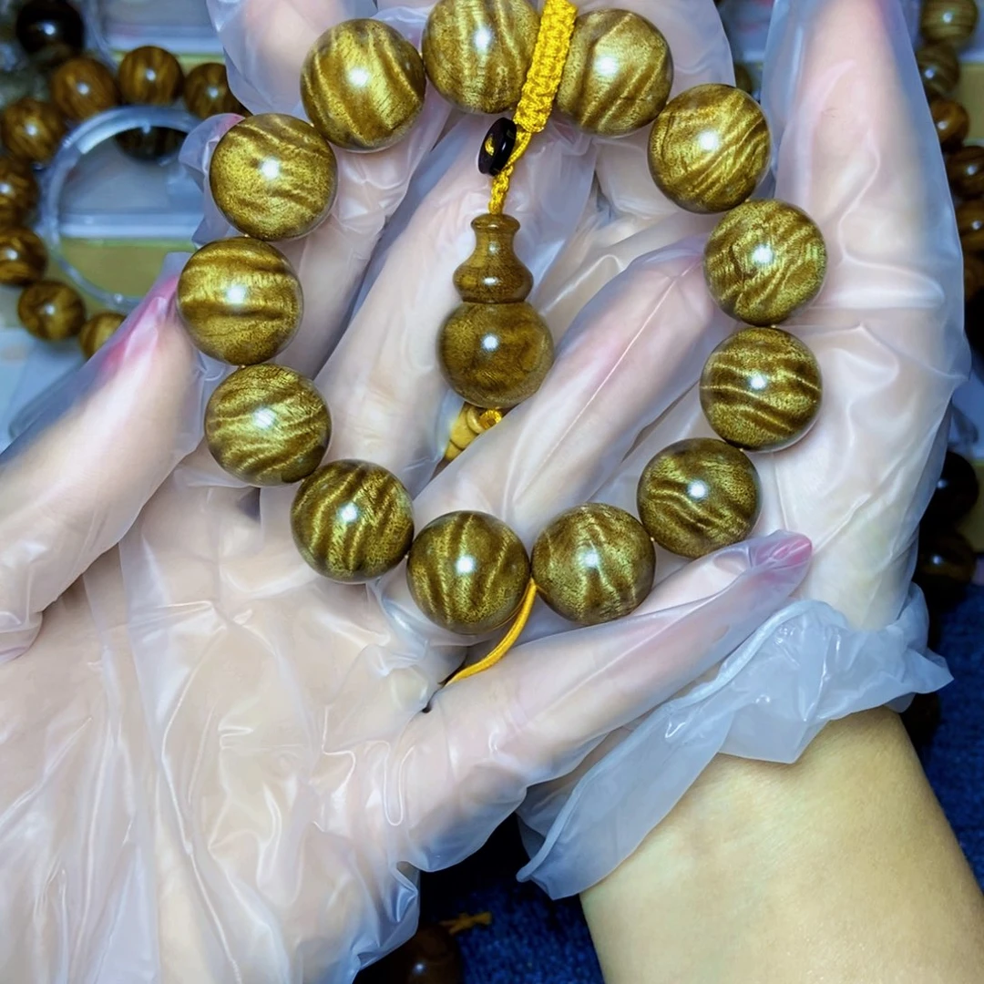 手串/手链楠木（金丝楠）黑金闪龙