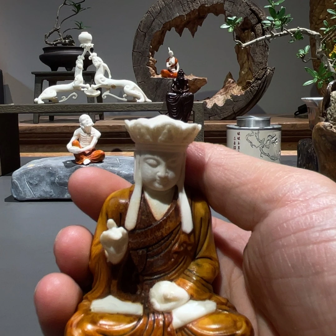 喜***炉木质鹿角雕刻工艺精湛