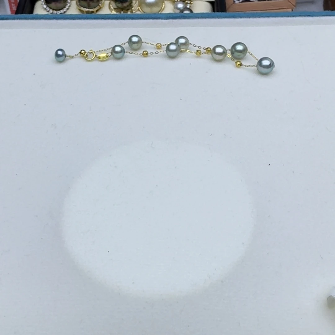 海水珍珠手绳银S925镶嵌