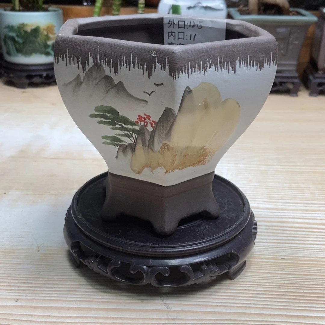 瓷片陶瓷花盆陶瓷艺术