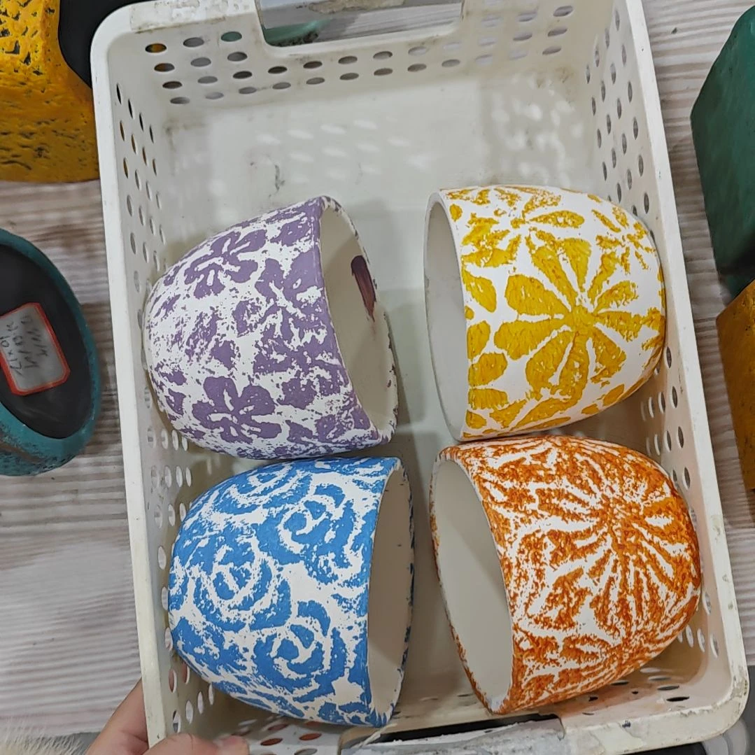 红陶吸水透气的白陶花盆凑满12发货