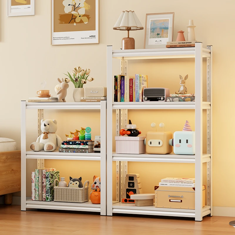 加厚钢制书架置物架落地客厅多层收纳架落地式储物书柜货架展示架