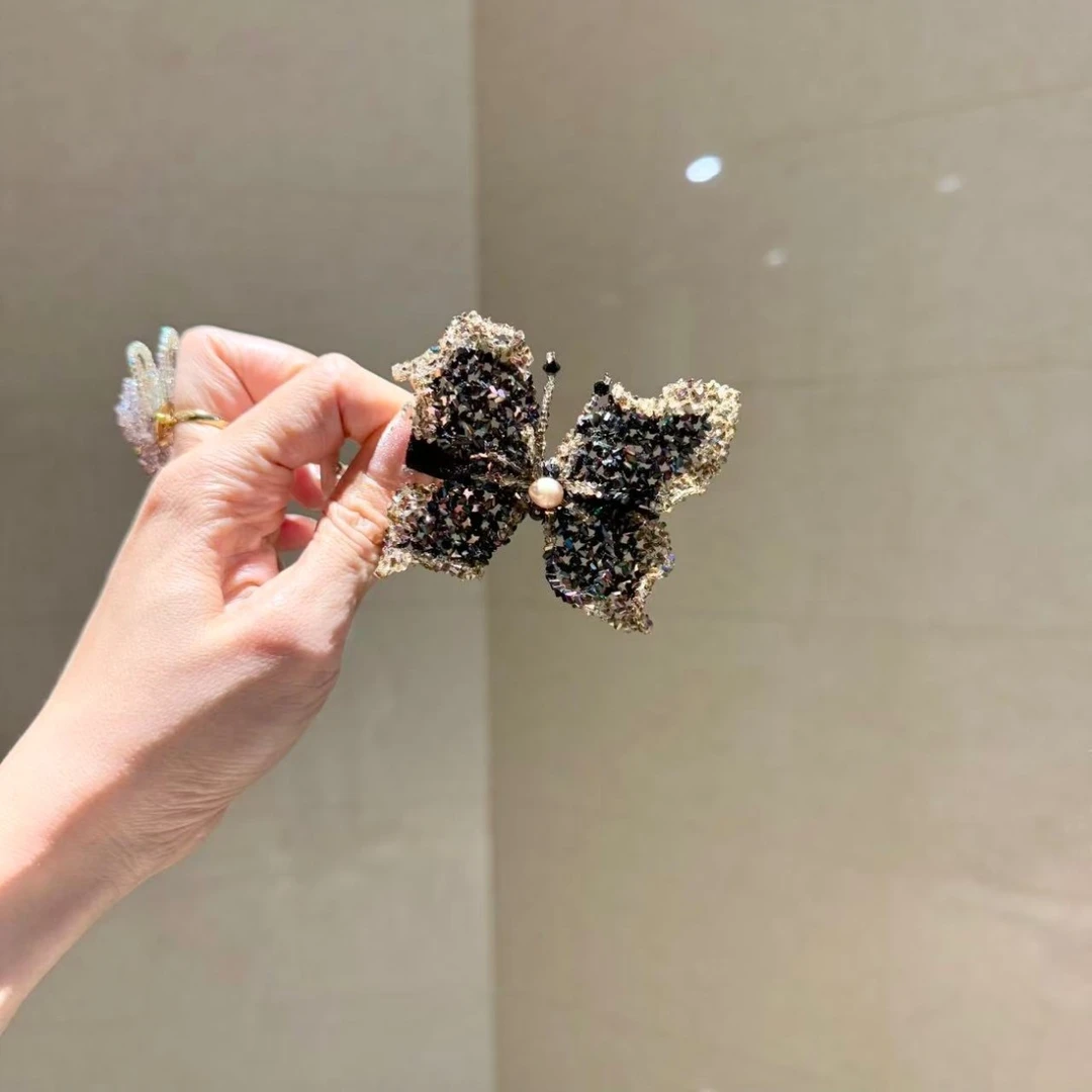 【莫奈海之星】黑山脉鸢尾蝴蝶原创边夹设计日常