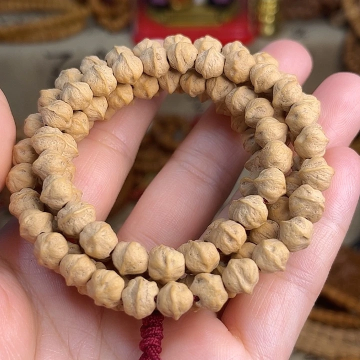 柏香籽/百香籽吊坠原桩白芽横打