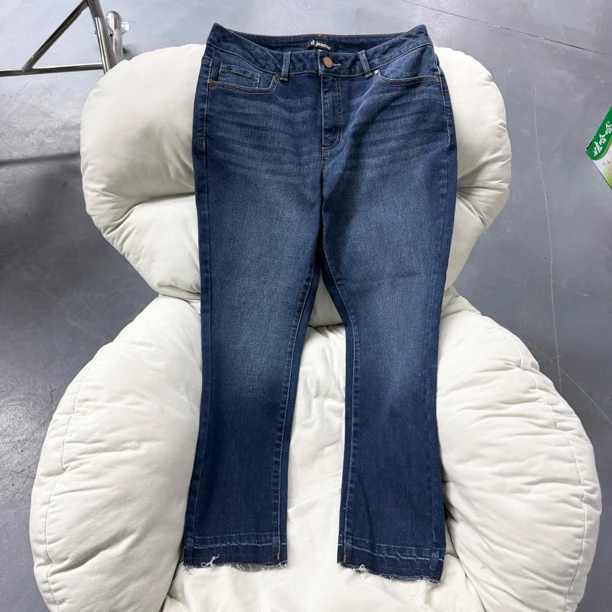 5544小个子垮宽肚有肉型入显瘦个性牛仔裤