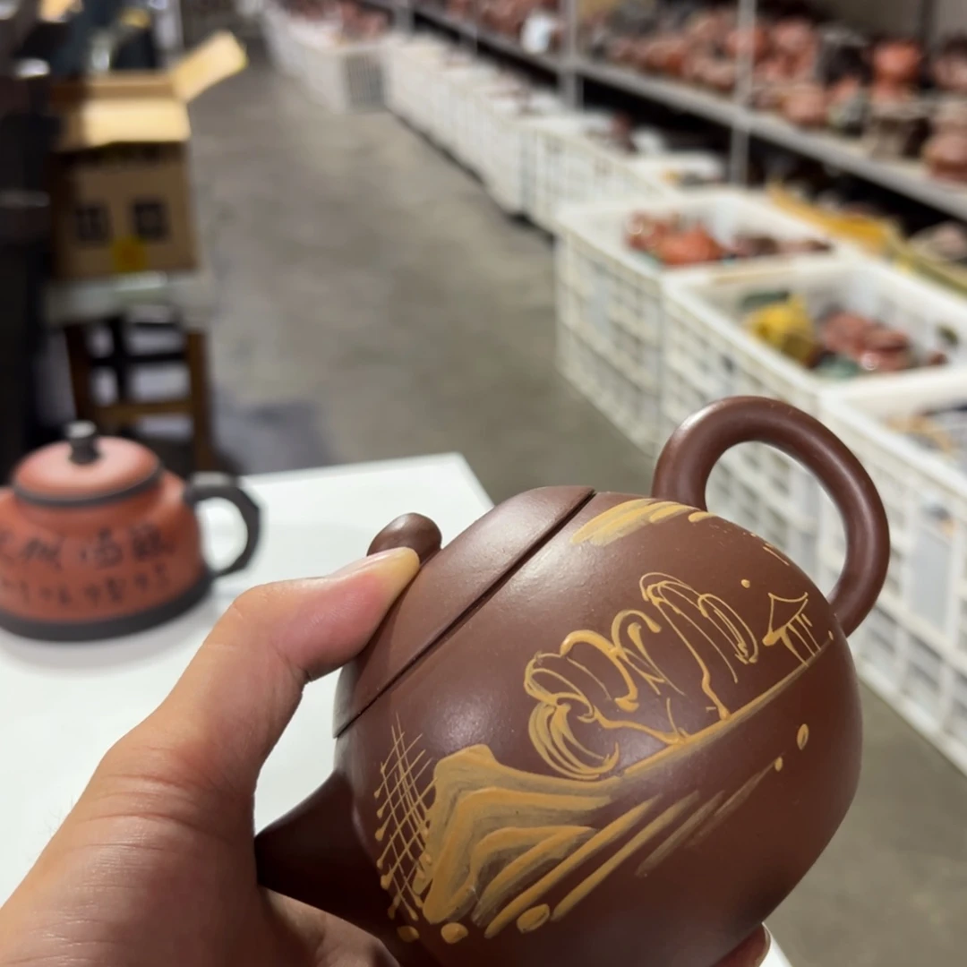 茶壶紫砂老厂紫砂壶一件！