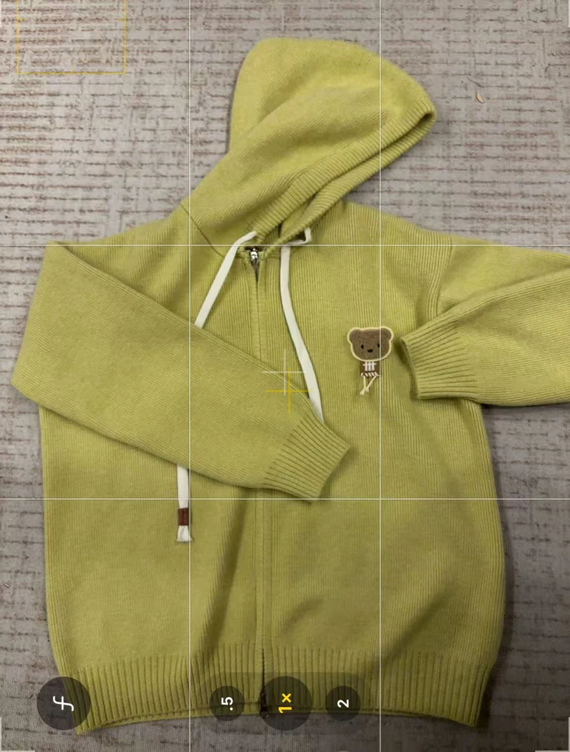 [048]编码小鹿精选小熊立体提花针织开衫宽松慵懒风日常经典开衫