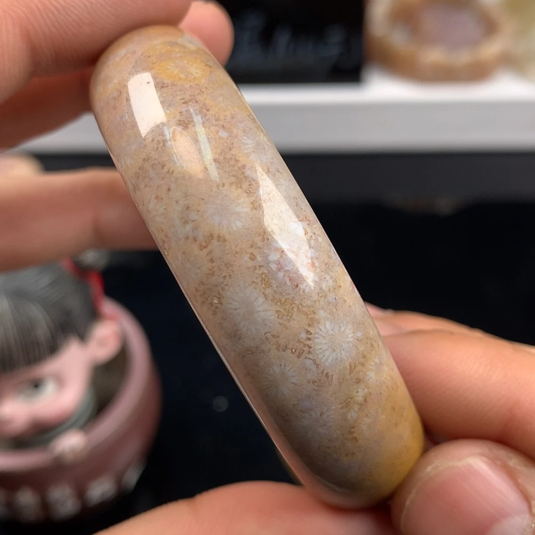 【闪购商品】硅化珊瑚（珊瑚玉）手镯未镶嵌17号圈口54.8