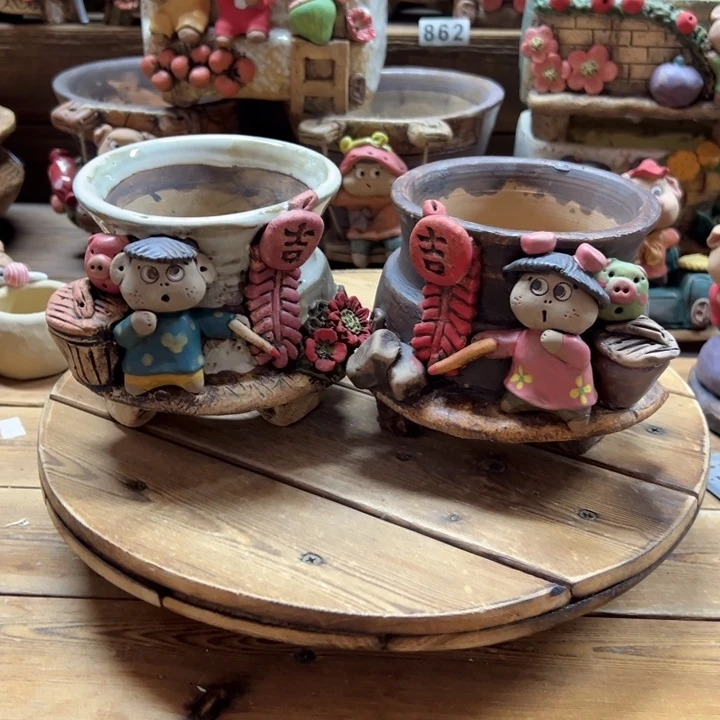 嘻哈多肉花盆百搭