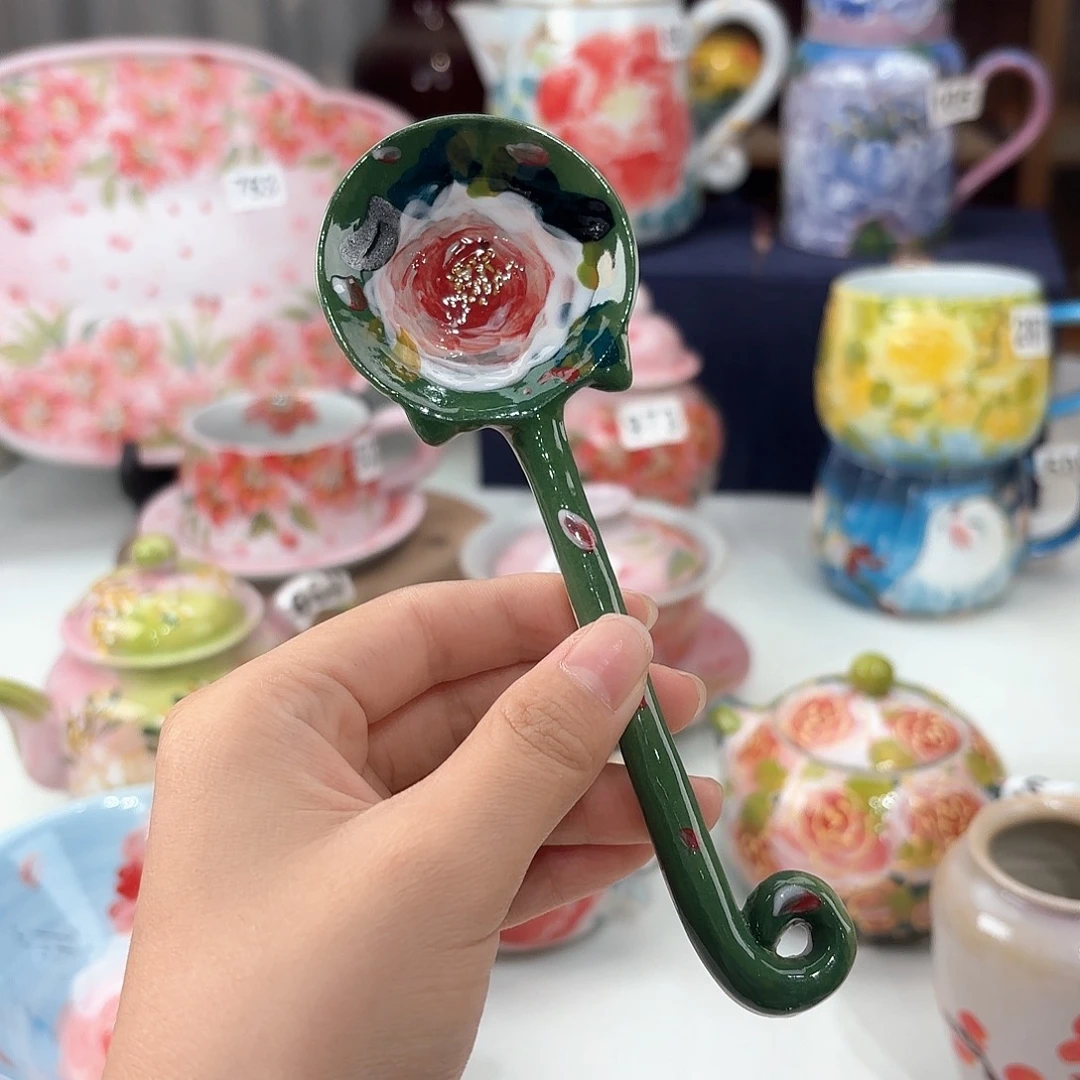 景德镇手绘高温釉下彩陶瓷茶具