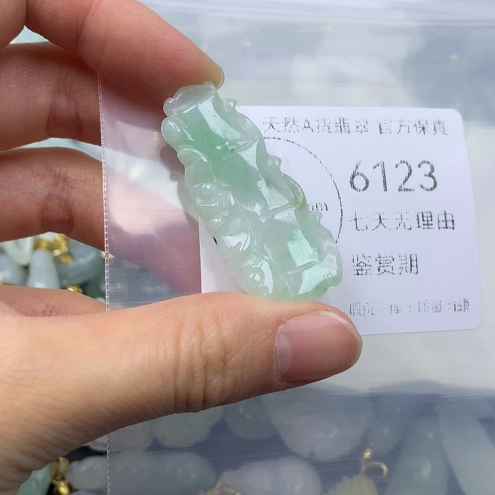 翡翠未镶嵌吊坠(不含链)