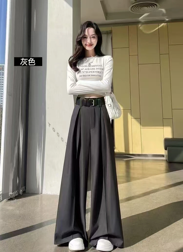 （401-600）2025年爆款时尚高腰气质显瘦直筒裤裙裤阔腿裤