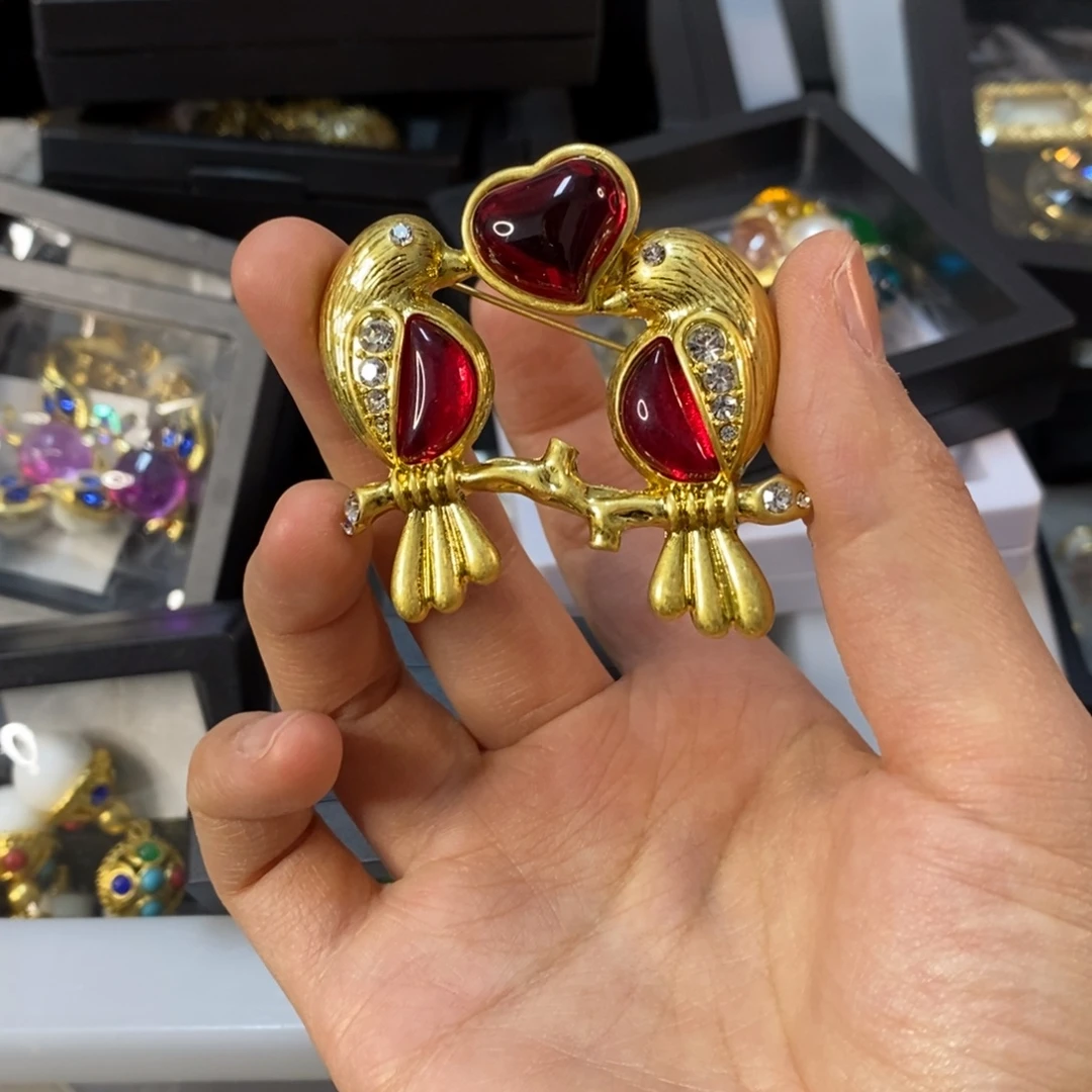 琉璃铜合金合金爱情鸟