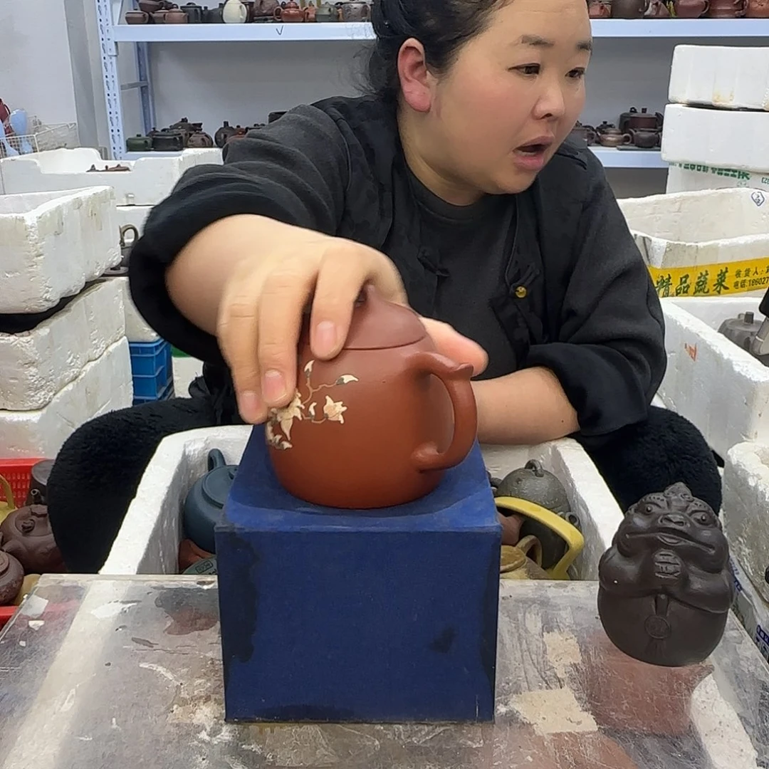 茶壶紫砂宜兴紫砂壶瑕疵处理