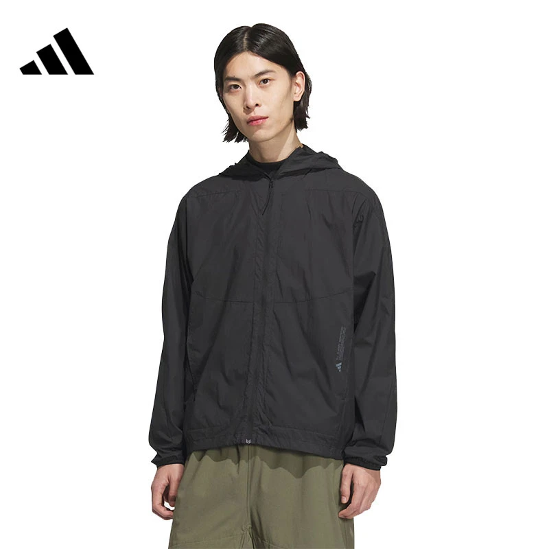 流光风adidas阿迪达斯夏季男子运动休闲夹克外套JZ8401