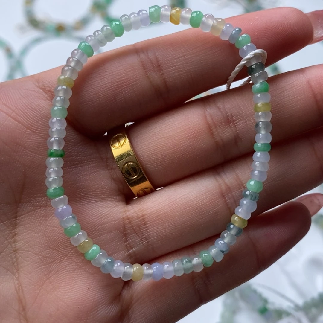 翡翠散珠天然翡翠手串