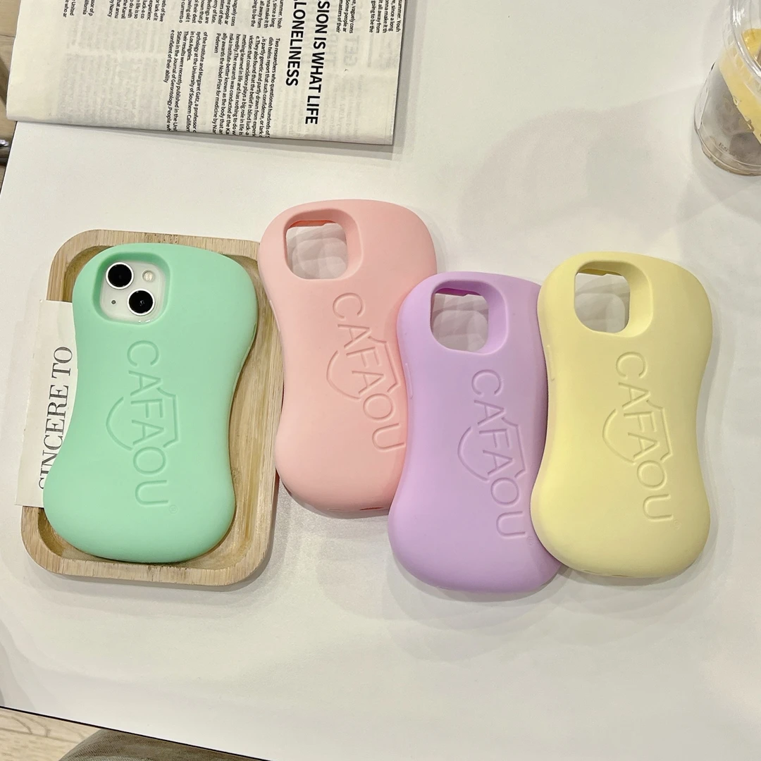 立体肥皂适用iPhone13手机壳马卡龙纯色苹果15软硅胶16防摔新款14