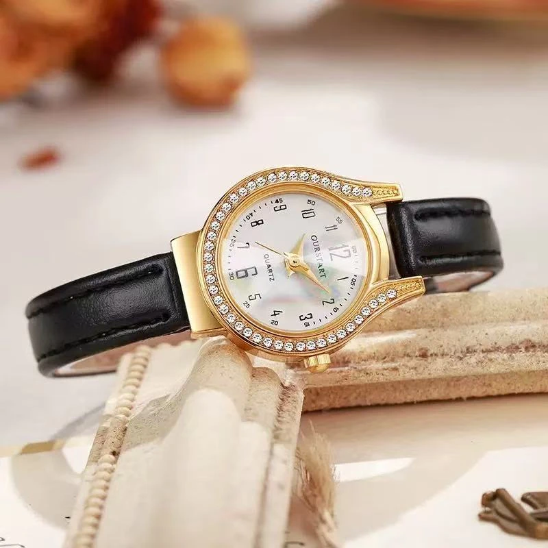 【七彩云贝】外贸高端款女士轻奢简约时尚气质腕表EG1271