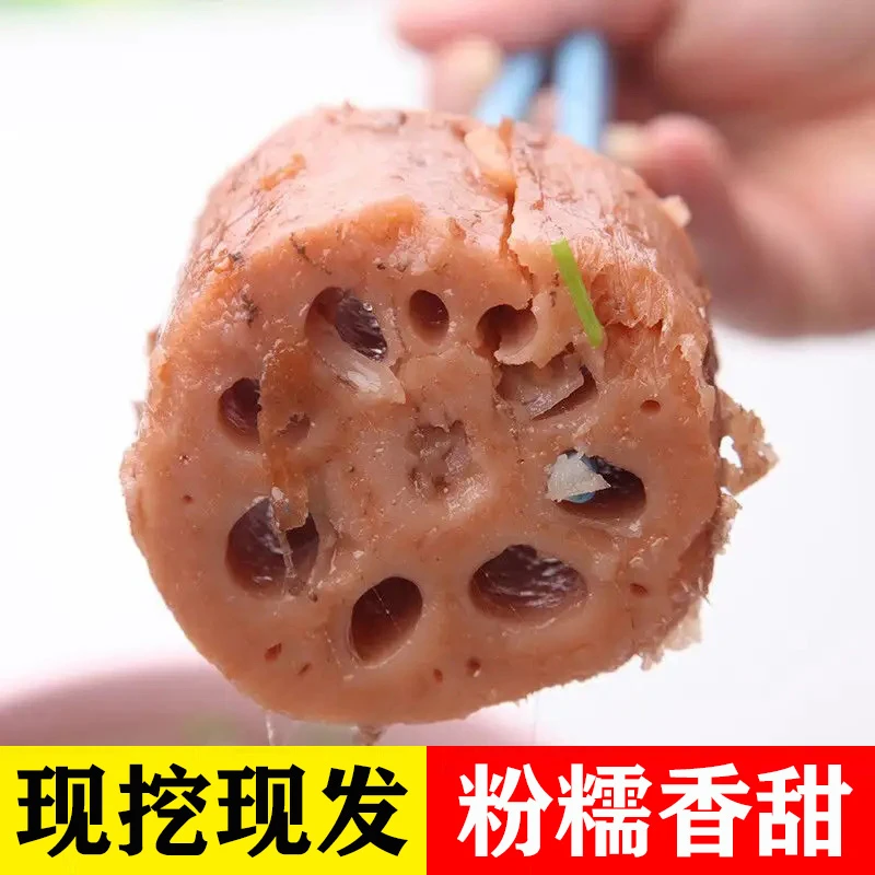 洞庭湖炖汤粉藕超湖北洪湖粉藕煲汤九孔莲藕红藕糯米藕