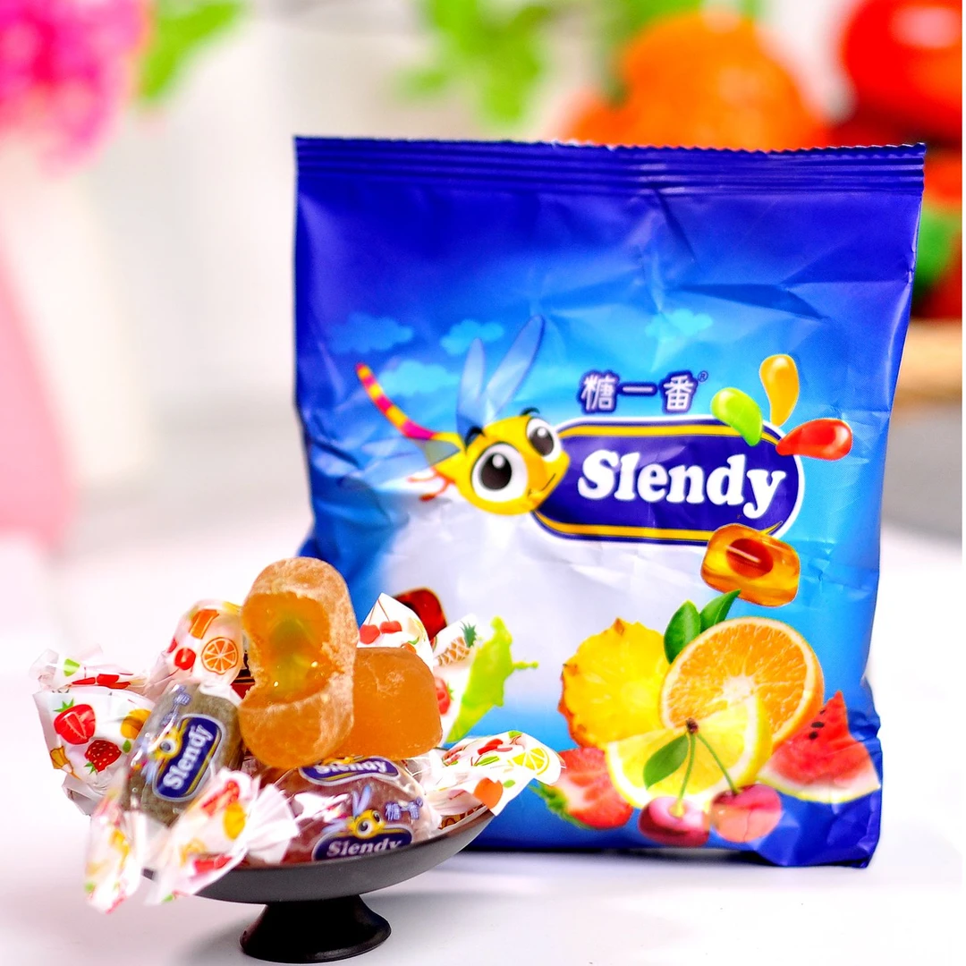 进口KDV软糖番什锦水果味夹心软糖500克（2袋）