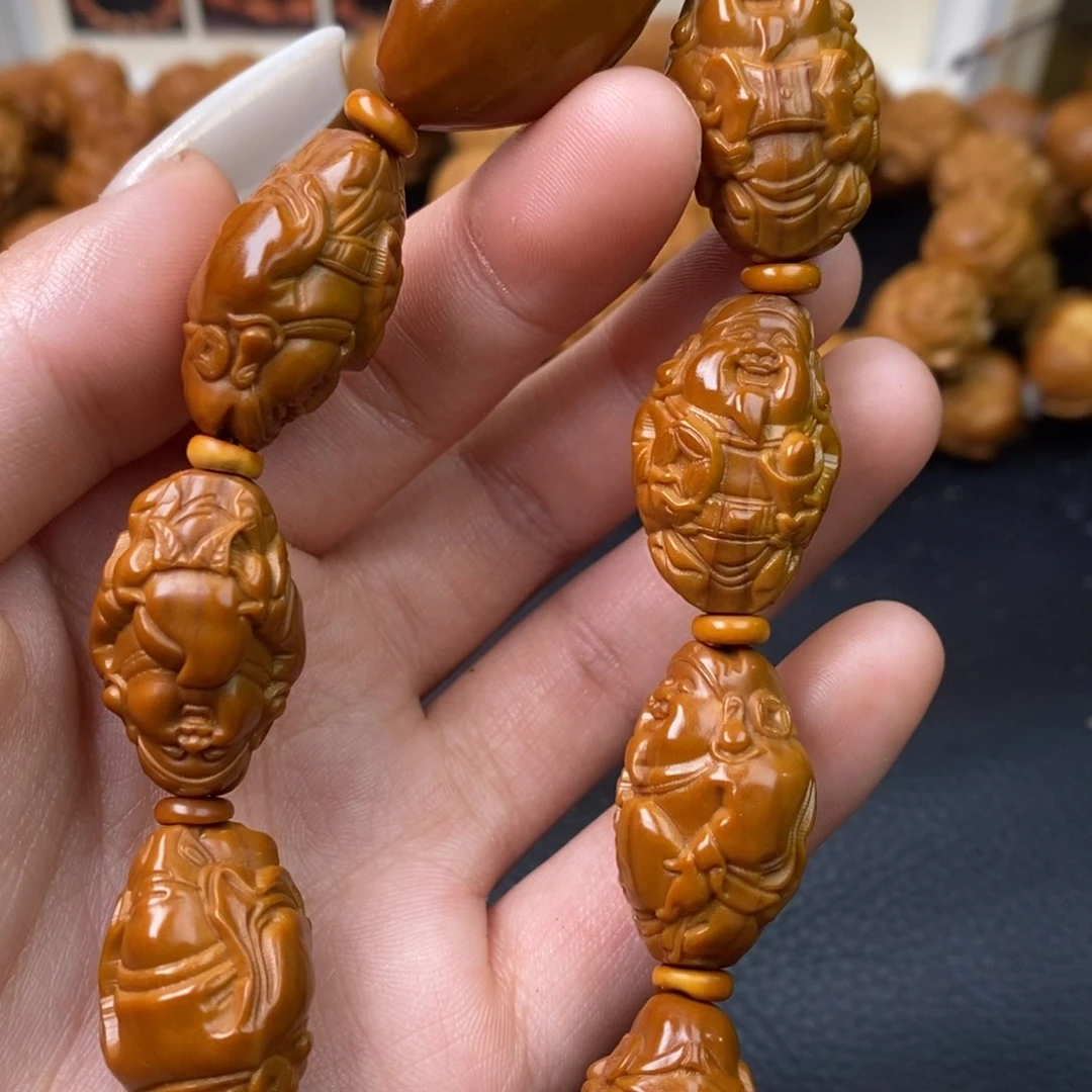 橄榄核吊坠橄榄核小财神1.6