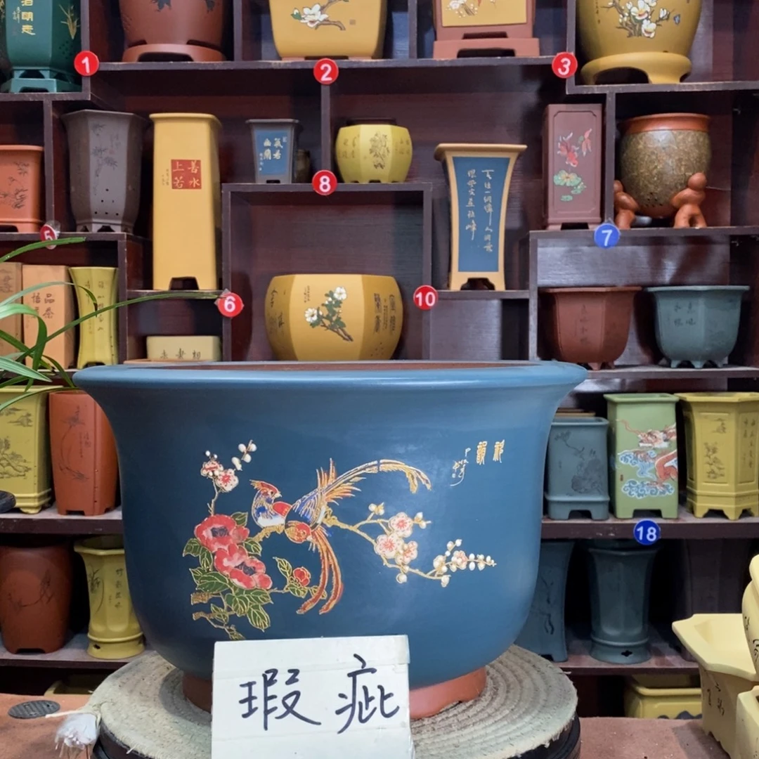 紫砂艺术紫砂花盆