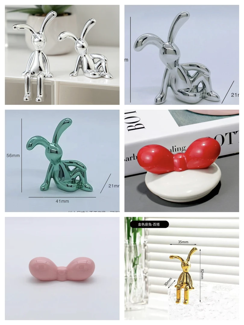 创意蝴蝶结轻奢糖果盒收纳盒把手艺术装饰修饰桌面摆件配件