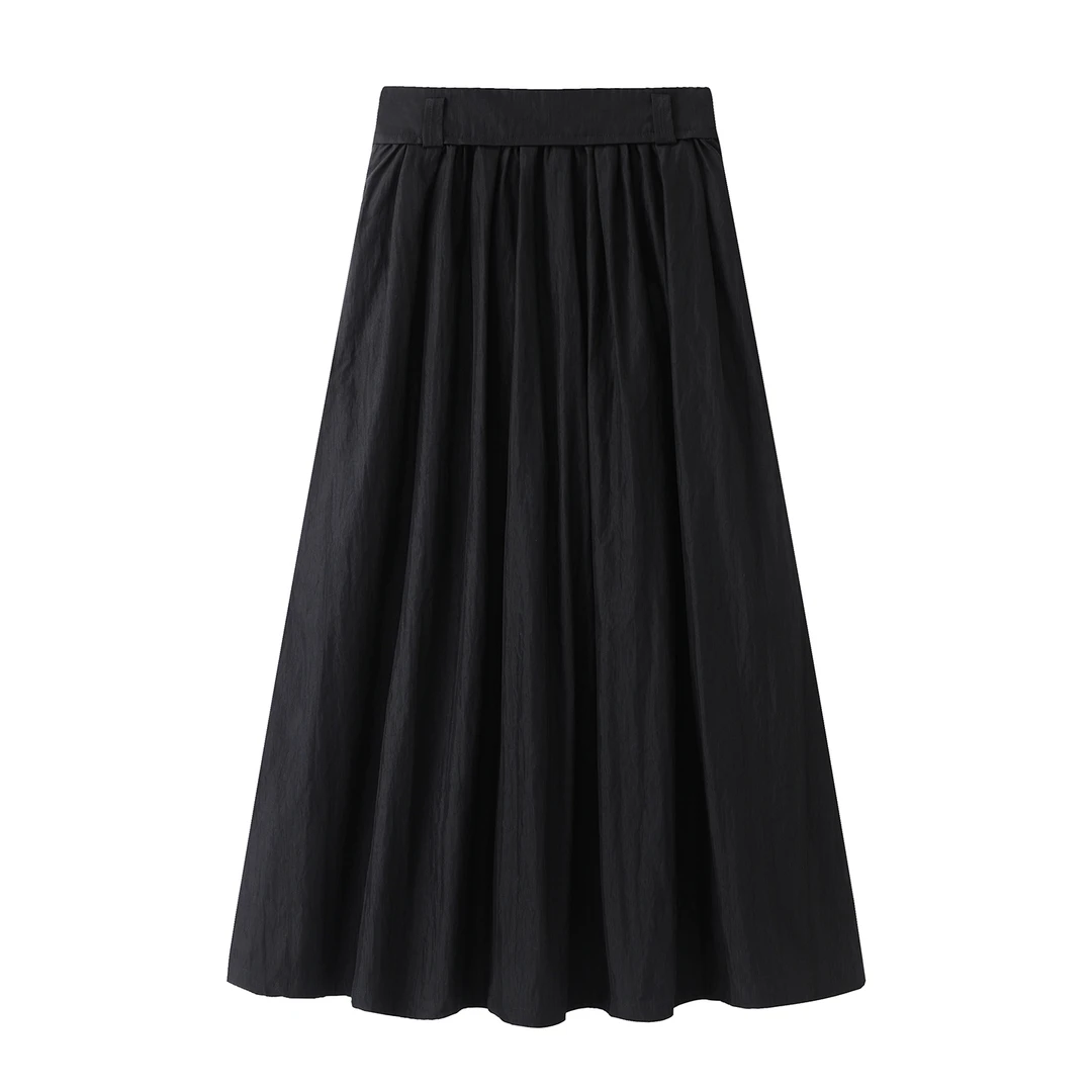 【半身裙】【商场同款女装】2025早秋新款时尚百搭百褶半身裙3043