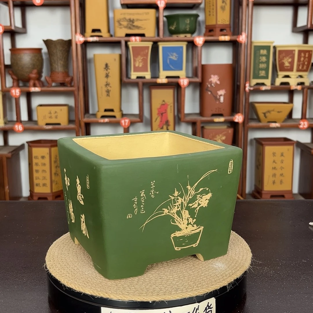 紫砂花盆紫砂花盆