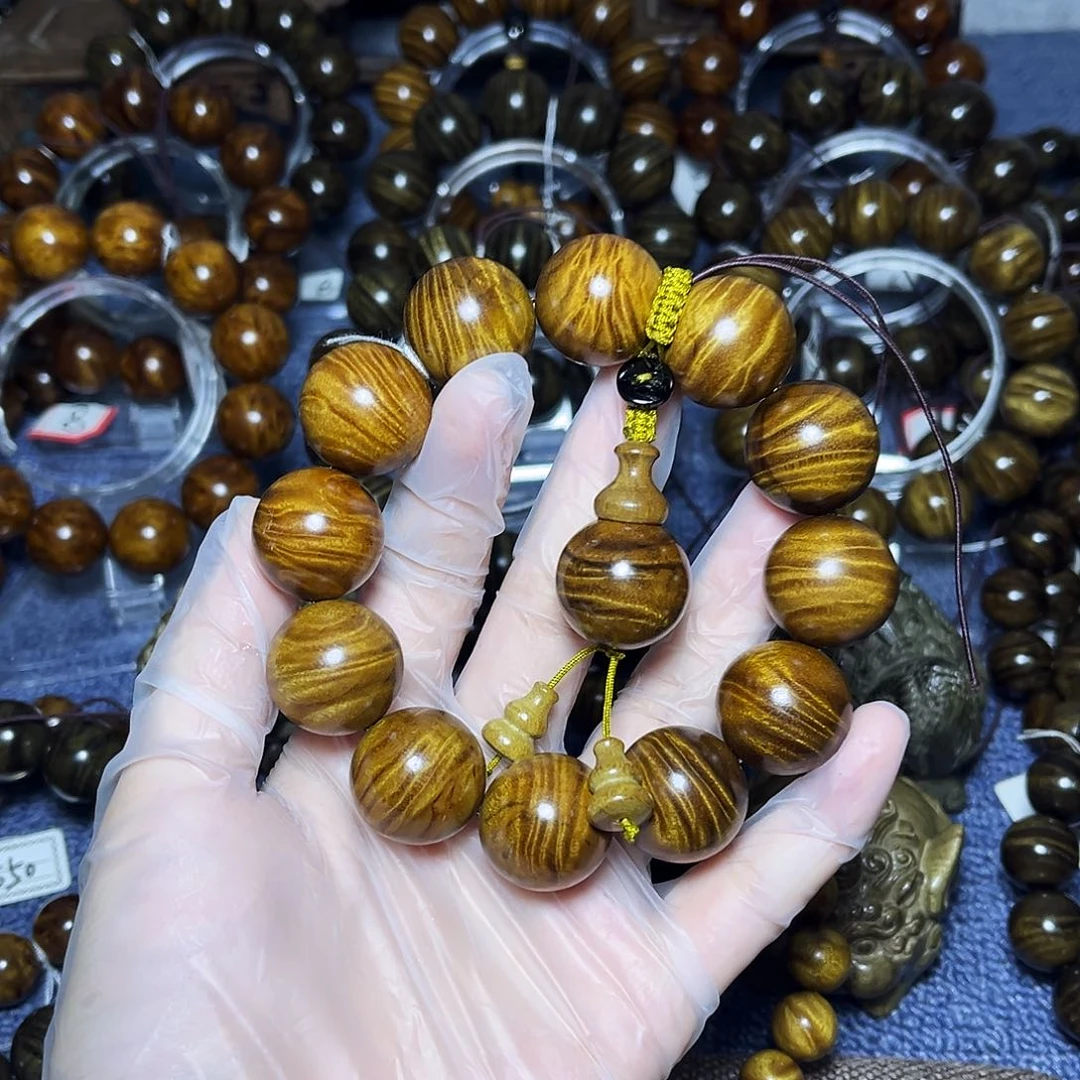 金丝楠手串/手链小****32.0枯木凤尾