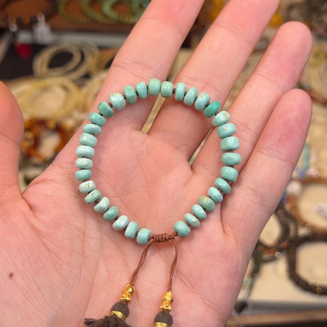 绿松石未镶嵌手链扣子手链设计款