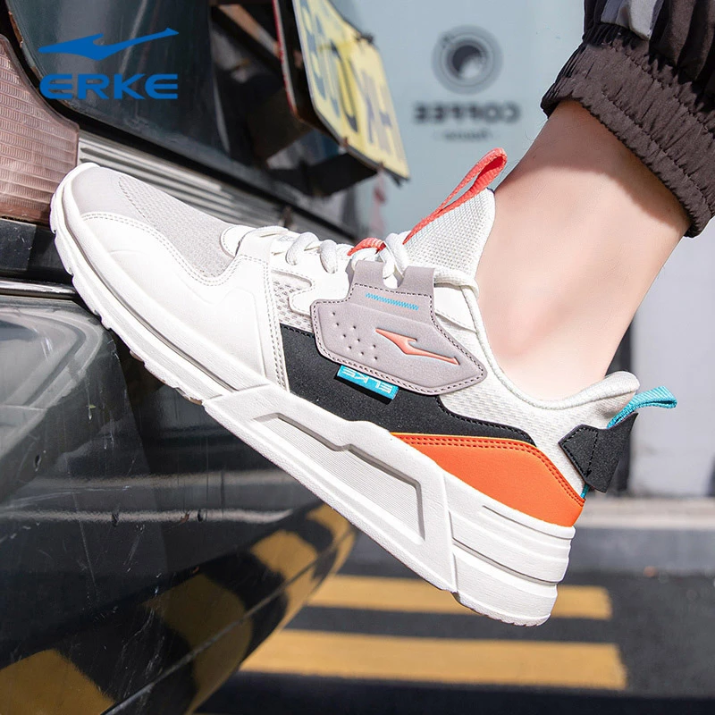 鸿星尔克男鞋秋季新款网面百搭旅游鞋子男款休闲跑步鞋老爹鞋潮鞋