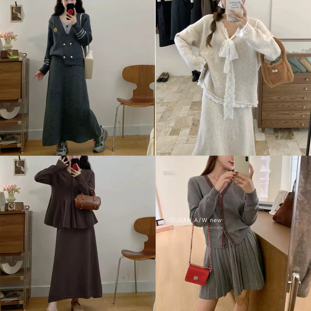 【2000-2400编码】十三行新款气质优雅显瘦氛围女装连衣裙套装.