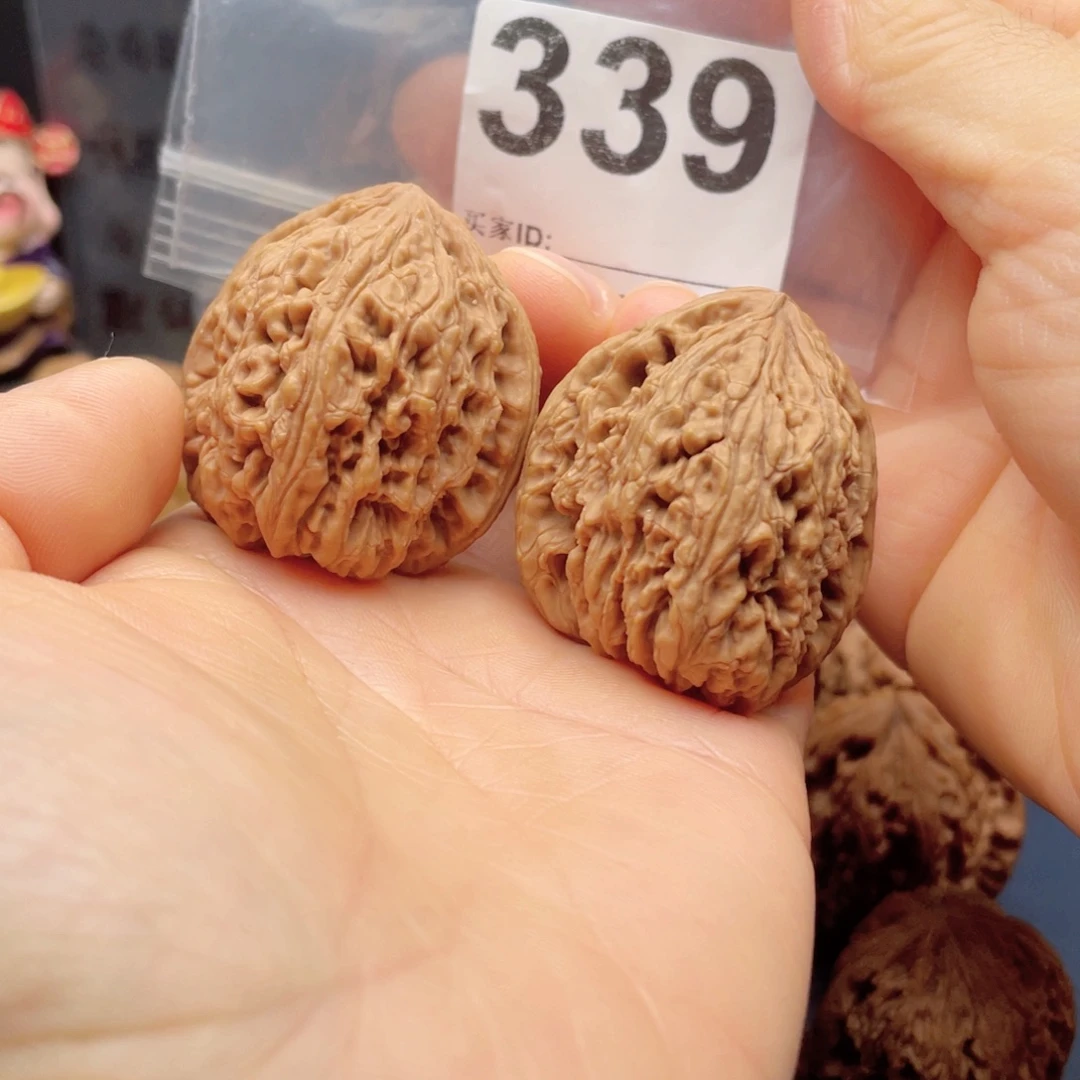 把件文玩核桃南疆凹底37