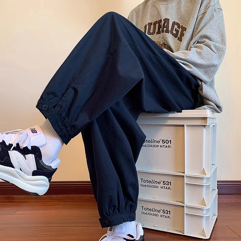 仓石一树裤子男款夏季薄款工装男2025新款夏季痞帅慵懒风男装