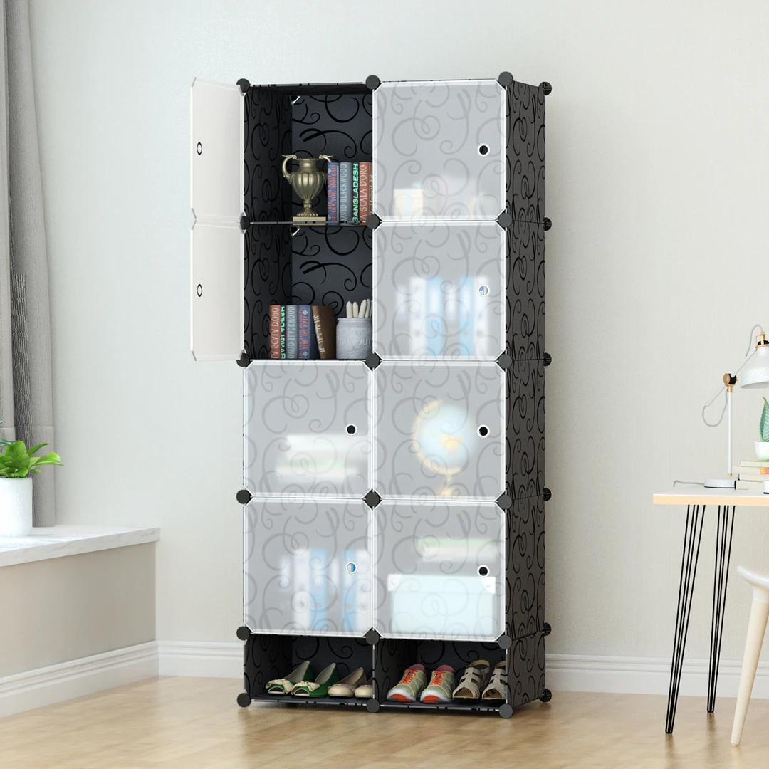 简易衣柜现代简约树脂成人钢架折叠组装布艺衣橱组合收纳柜子宿舍