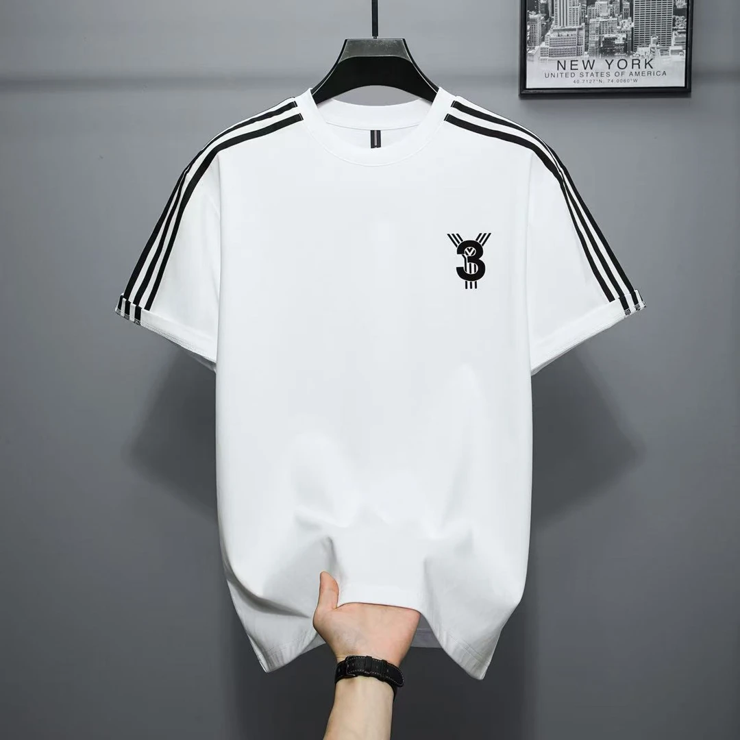 2025高版本Y3印花速干经典短袖款T恤休闲半袖